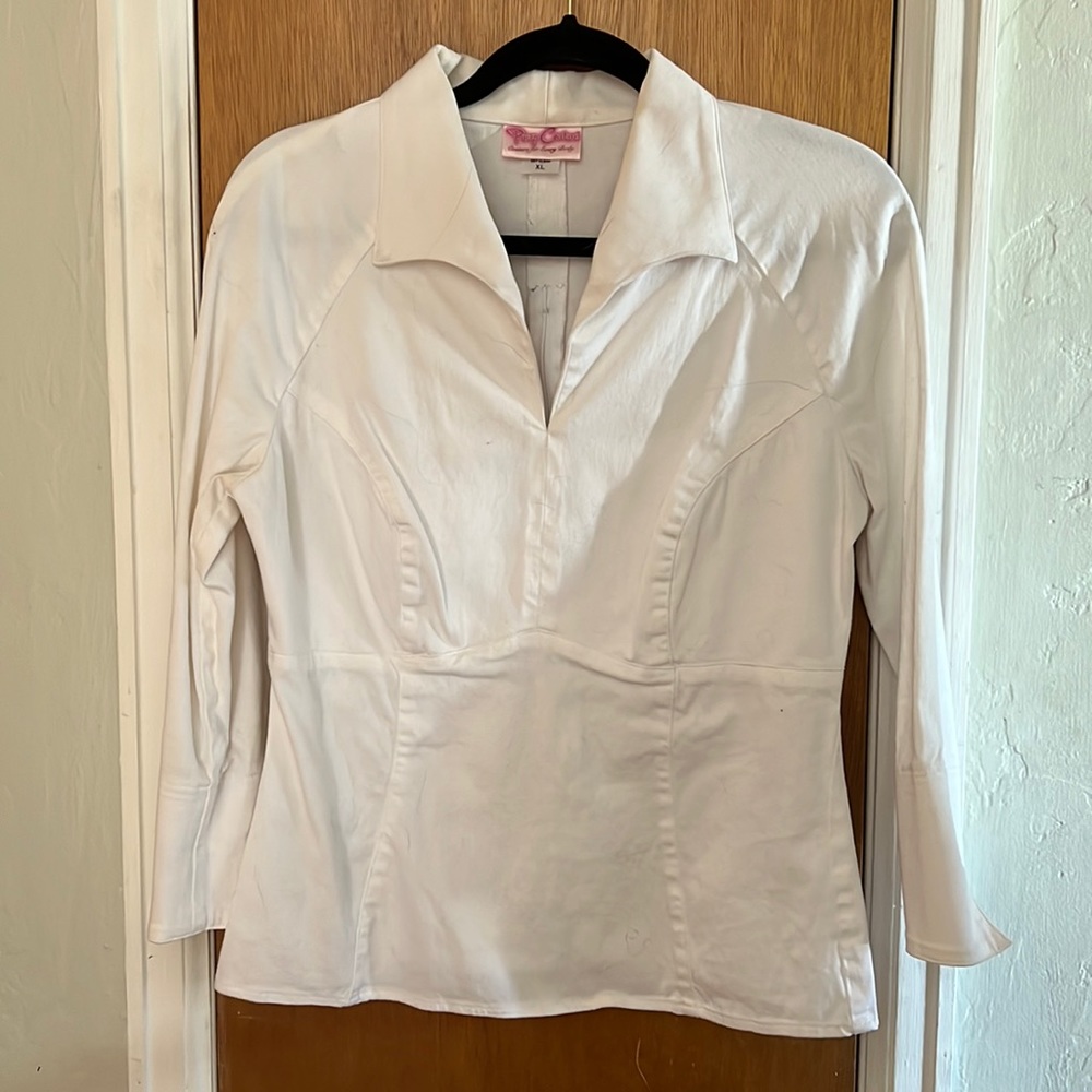 White pin up couture Lauren work wear